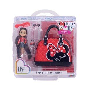 Disney Ily Tote-ILY-Teenies 2.25 inch Tall Minnie Inspired Doll with Matching Pu